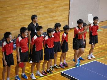 特集 新人戦 卓球部男子 岡崎市立矢作北中学校