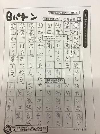 ６年生 漢字の宿題について 岡崎市立矢作南小学校
